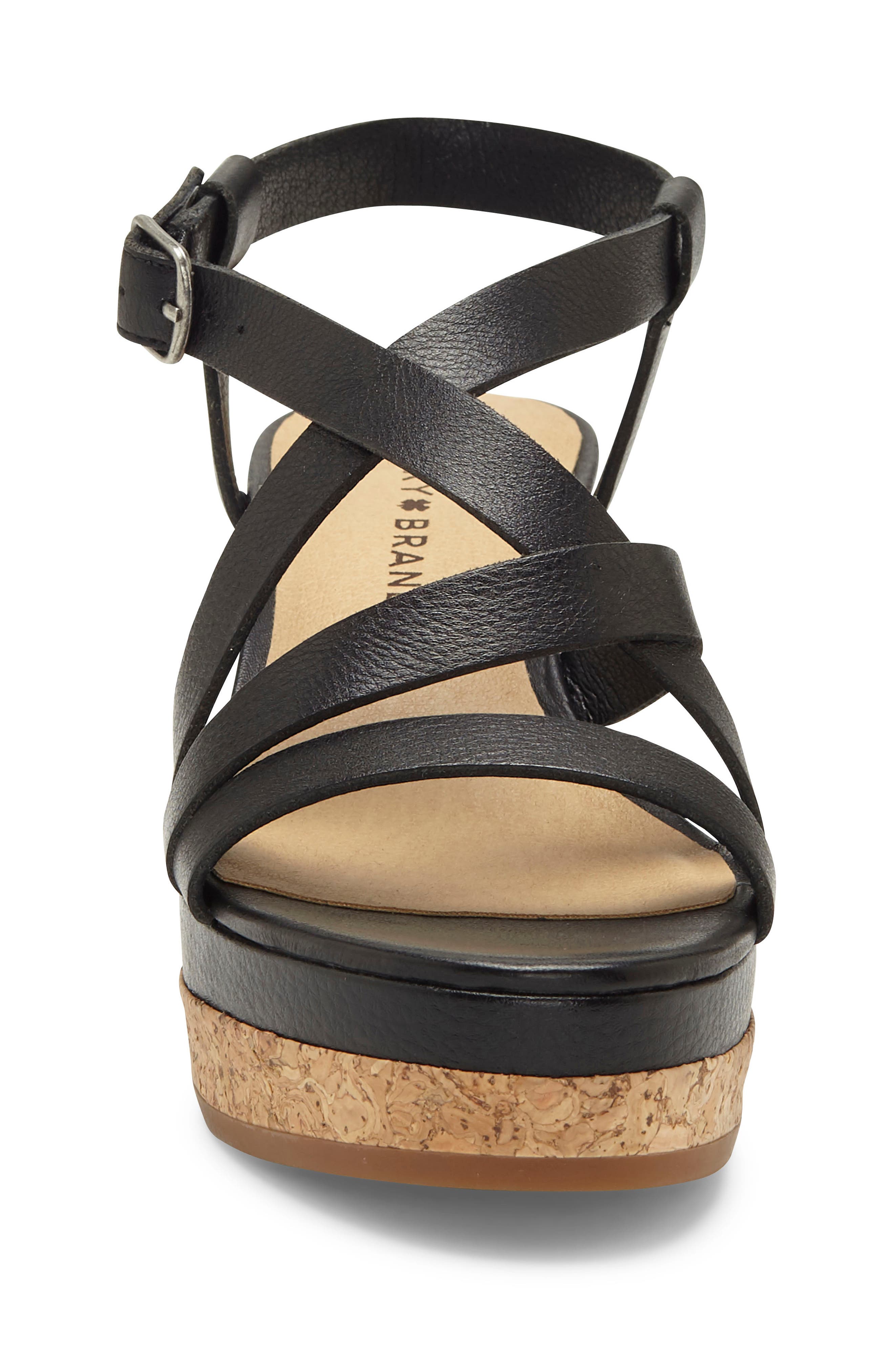 Lucky Brand Batikah Strappy Wedge Sandal, Alternate, color, 