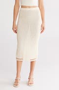 Simkhai Odie Open Knit Maxi Skirt