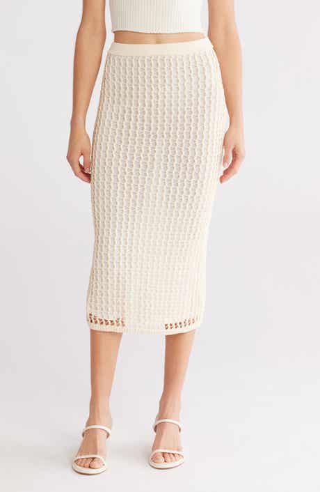 Simkhai Odie Open Knit Maxi Skirt