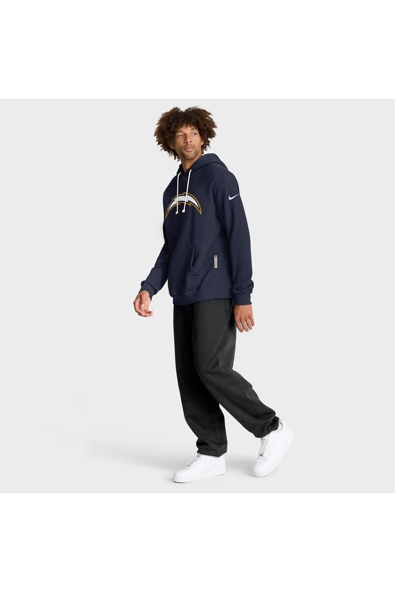 Men's Nike Navy Los Angeles Chargers Sideline Standard Issue Alt 2 Dri-FIT Hoodie, Alternate, color, Navy