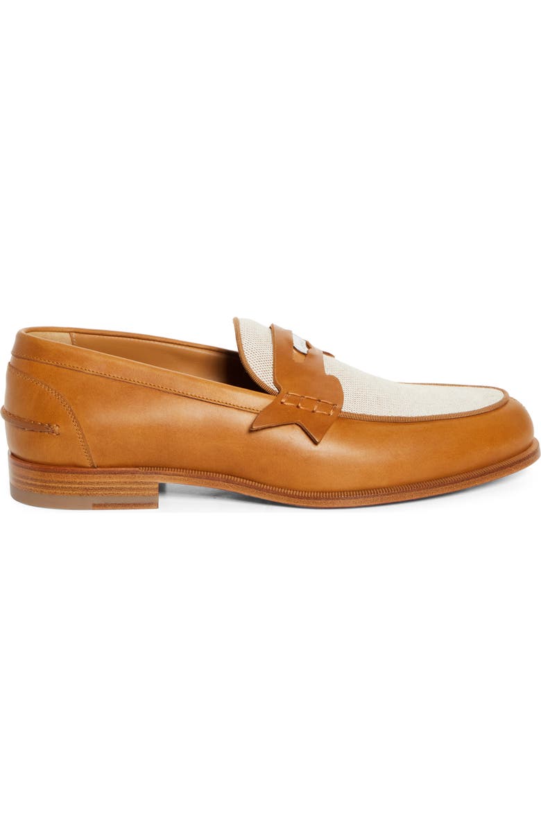 Christian Louboutin Penny Loafer, Alternate, color, Terra/ Brown