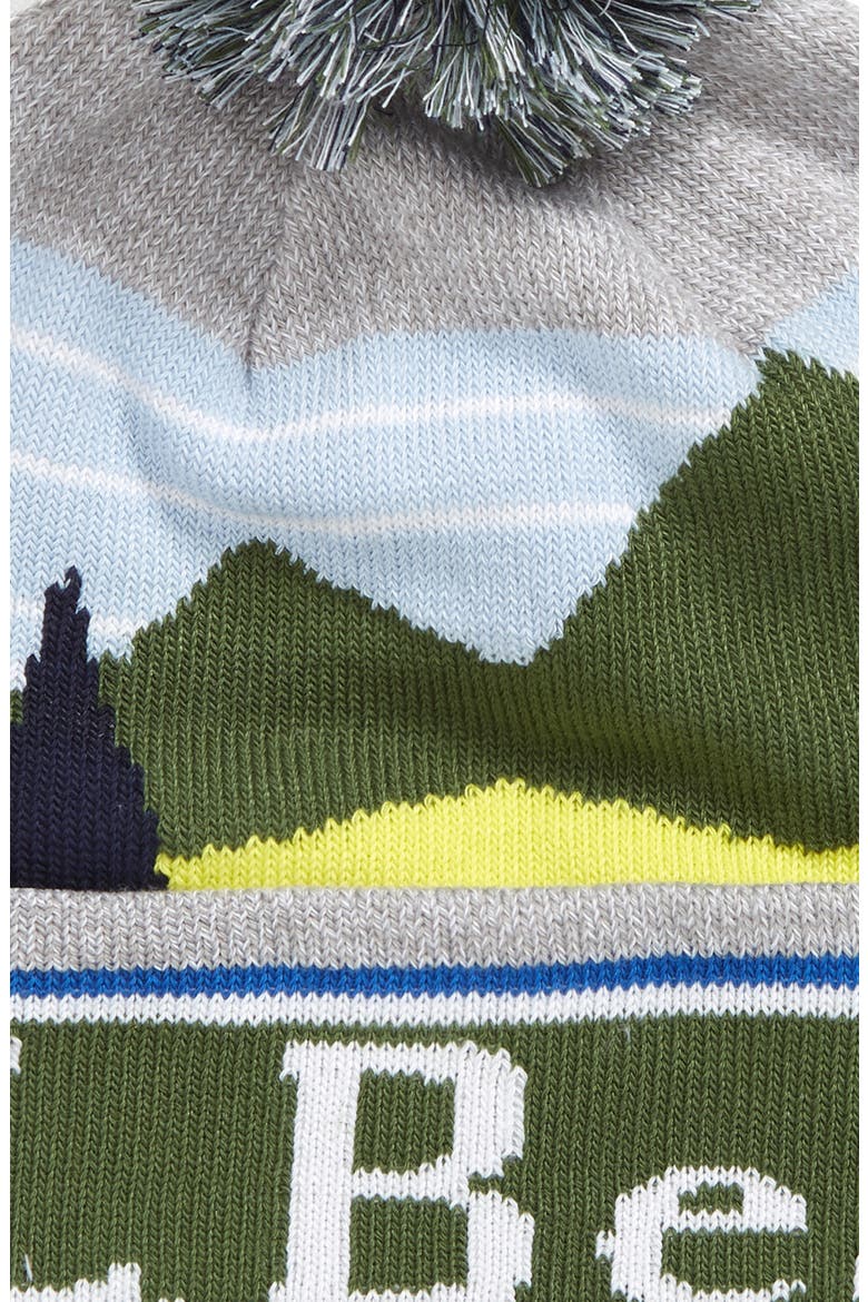 Katahdin Pompom Beanie, Alternate, color, KELLY GREEN
