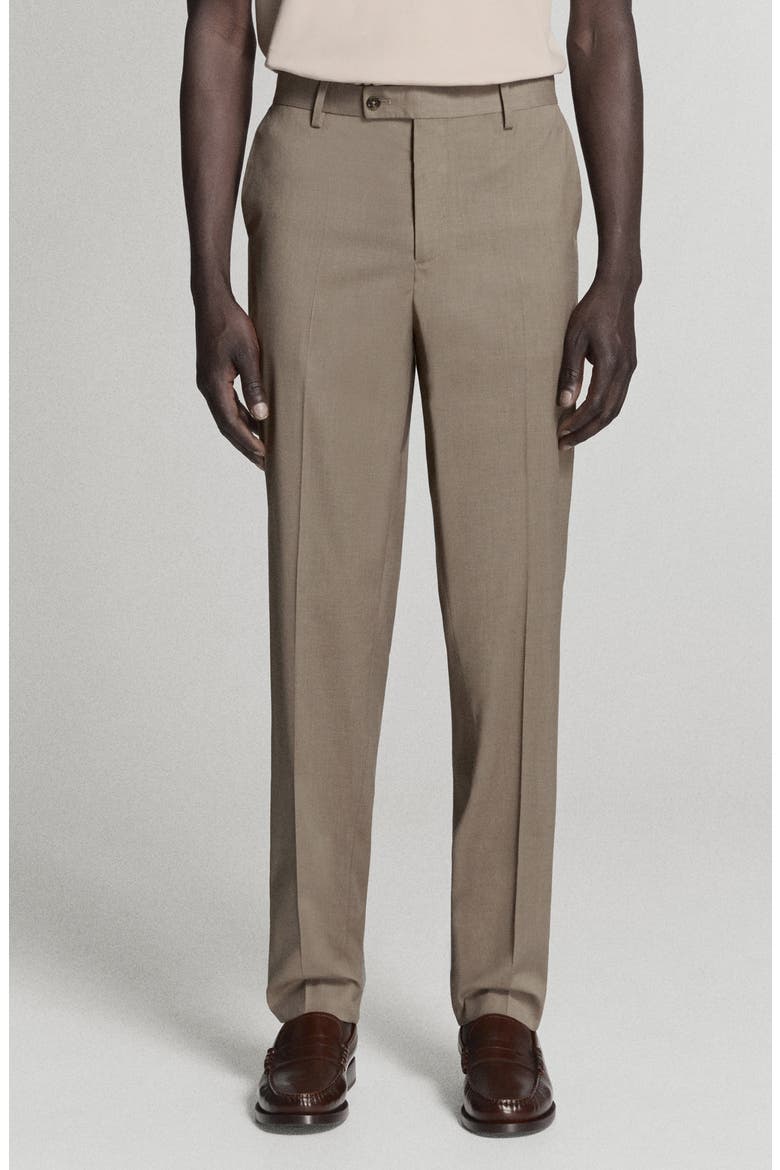 Milan Slim Fit Suit Pants, Main, color, MEDIUM BROWN