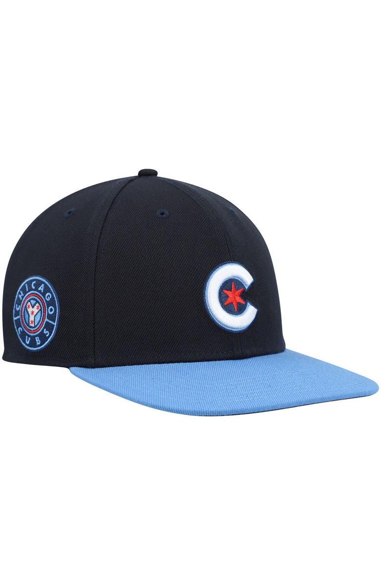 '47 Men's '47 Navy Chicago Cubs 2021 City Connect Captain Snapback Hat, Main, color, Navy