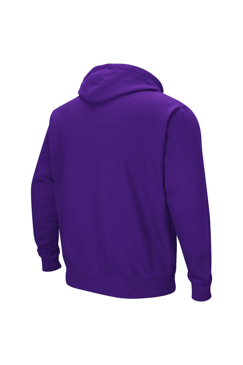 Men's Colosseum Purple Furman Paladins Arch & Logo 3.0 Pullover Hoodie, Alternate, color, Purple