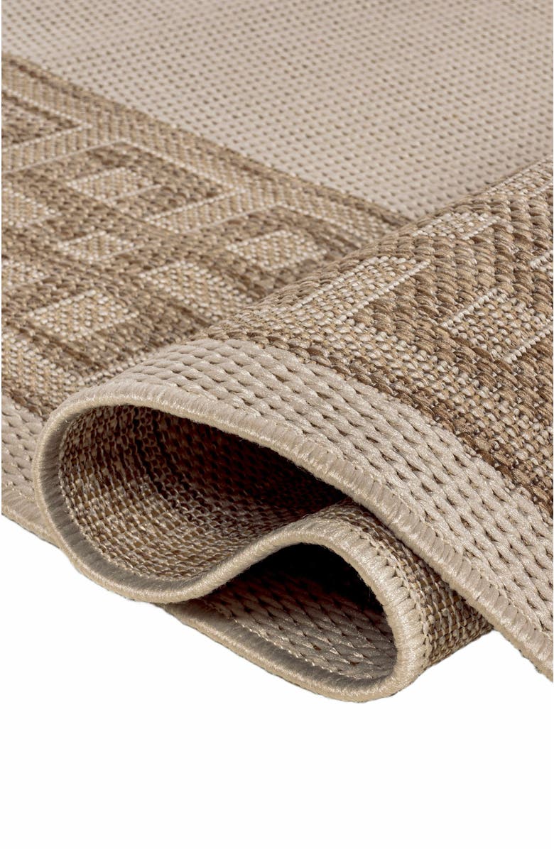 JONATHAN Y Athena Classic Geometric Border Indoor/Outdoor Area Rug, Alternate, color, Cream/Beige