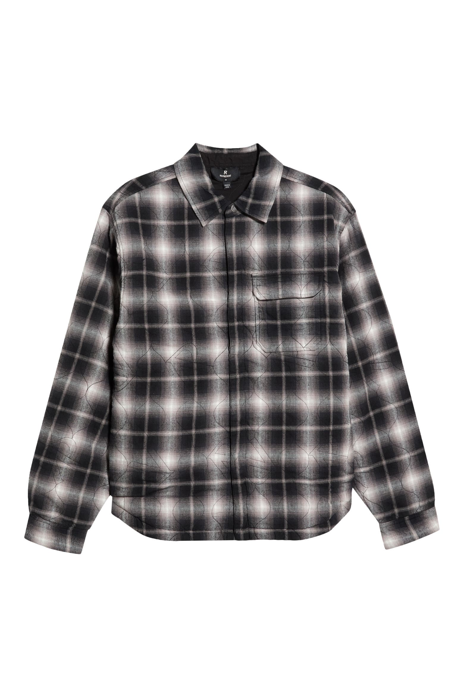 Represent Logog Represent Logo Quilted Shirt Jacket (Men) | Nordstrom