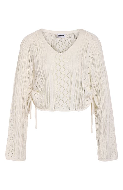 Noisy May Luna Cinched Sweater In Birch