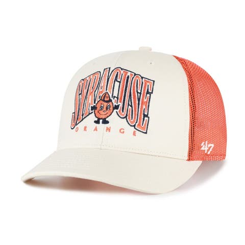 Men's '47  Natural Syracuse Orange Drawbridge Trucker Adjustable Hat