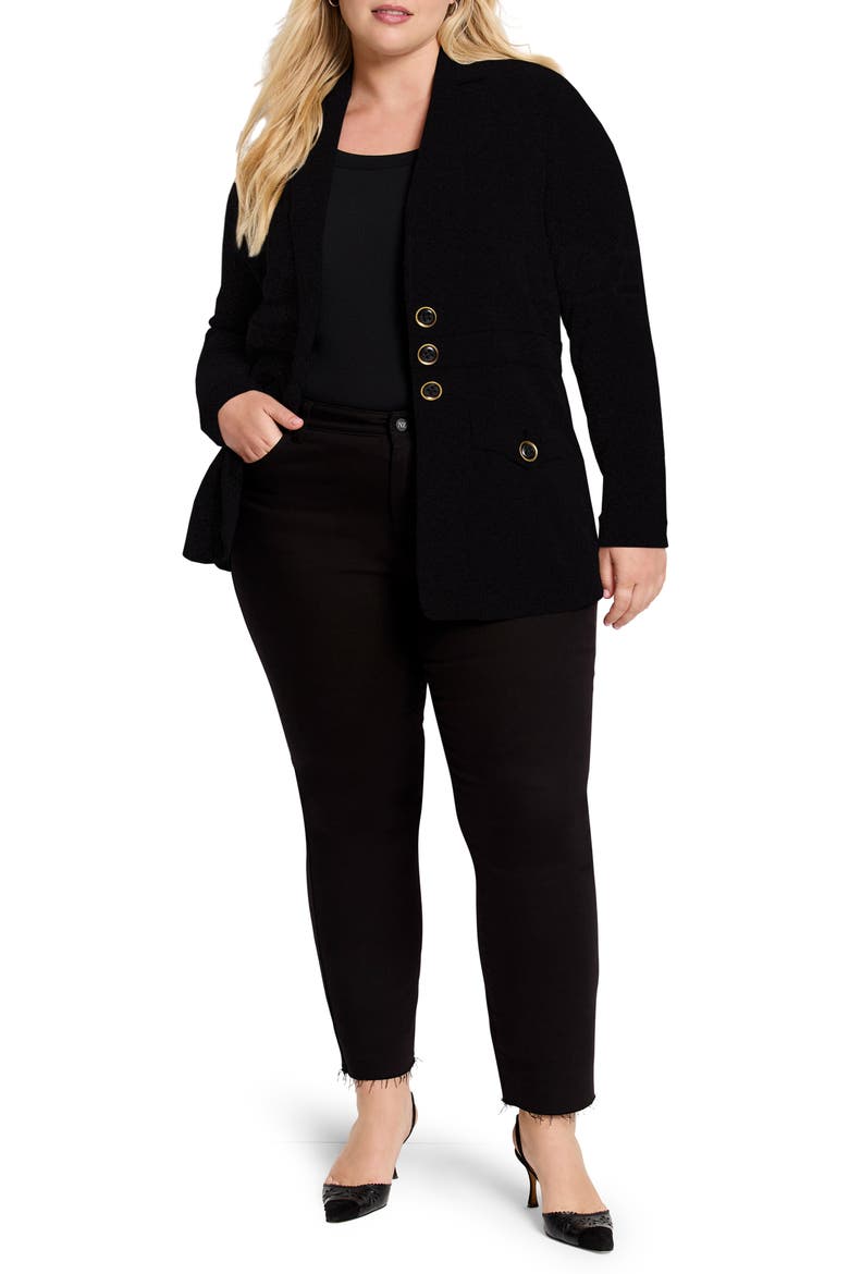 Editor Knit Blazer, Alternate, color, BLACK ONYX