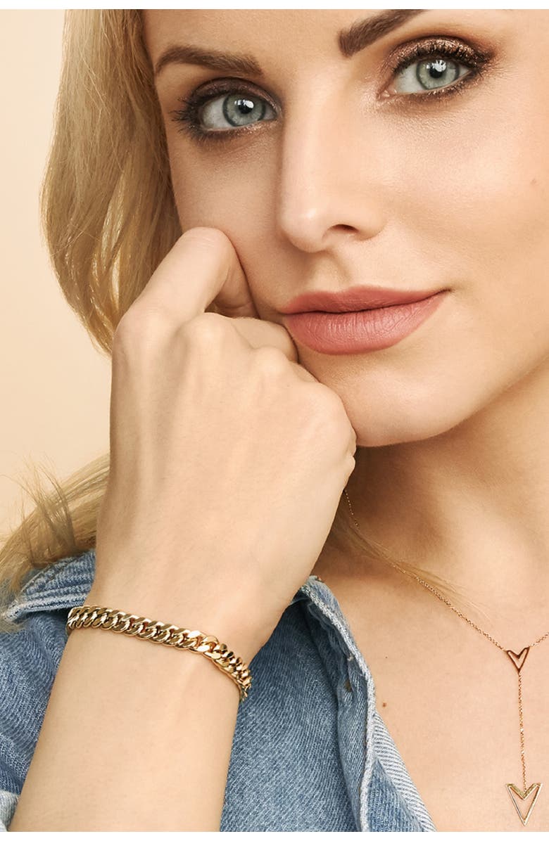 Oradina 14K Yellow Gold Estate Cuban Bracelet, Alternate, color, Yellow Gold