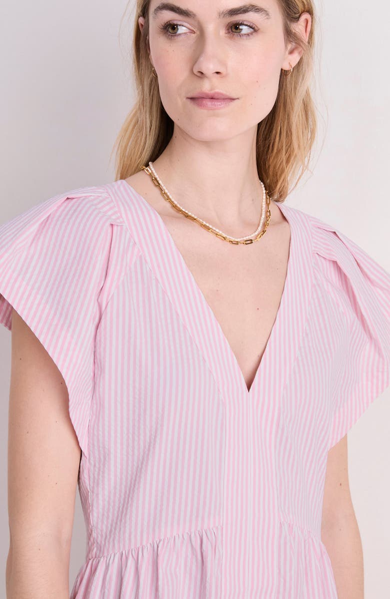 vineyard vines Harbor Tiered Ruffle Dress, Alternate, color, Vineyard Ss Pb/Wc