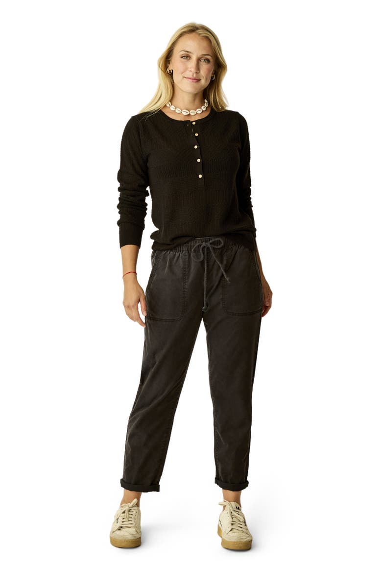 Amara Pointelle Sweater, Main, color, Black