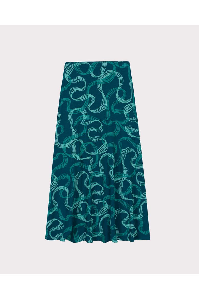 Lena Print Maxi Skirt, Alternate, color, Grey Teal Lena
