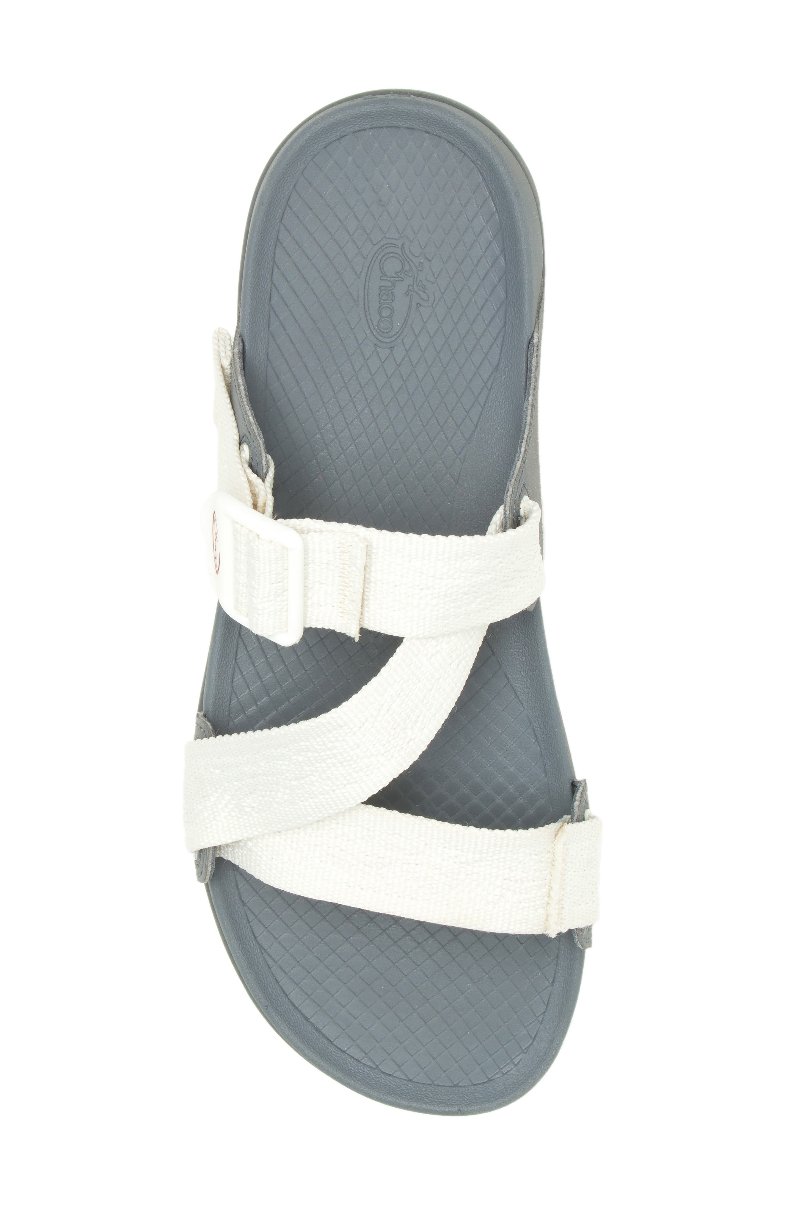 Lowdown Slide Sandal, Alternate, color, NATURAL FABRIC