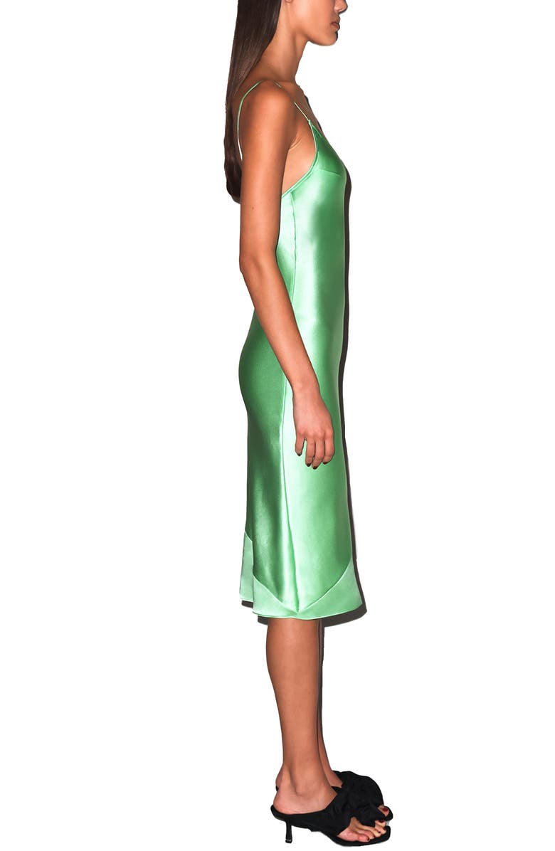 Fleur Du Mal V-Neck Slip, Alternate, color, Pastel Lime