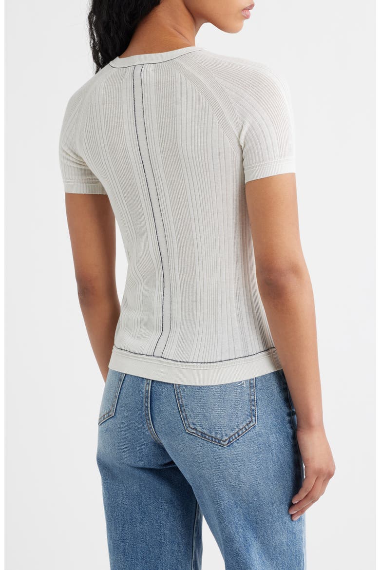 Teresa Rib T-Shirt, Alternate, color, IVORY