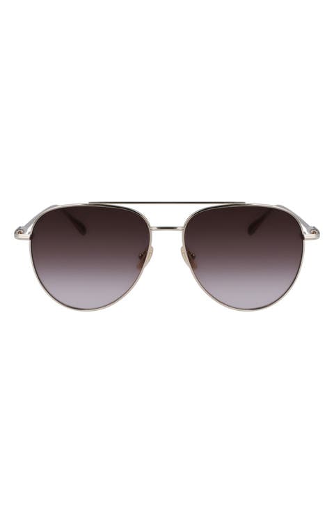 Gancini Evolution 61mm Aviator Sunglasses