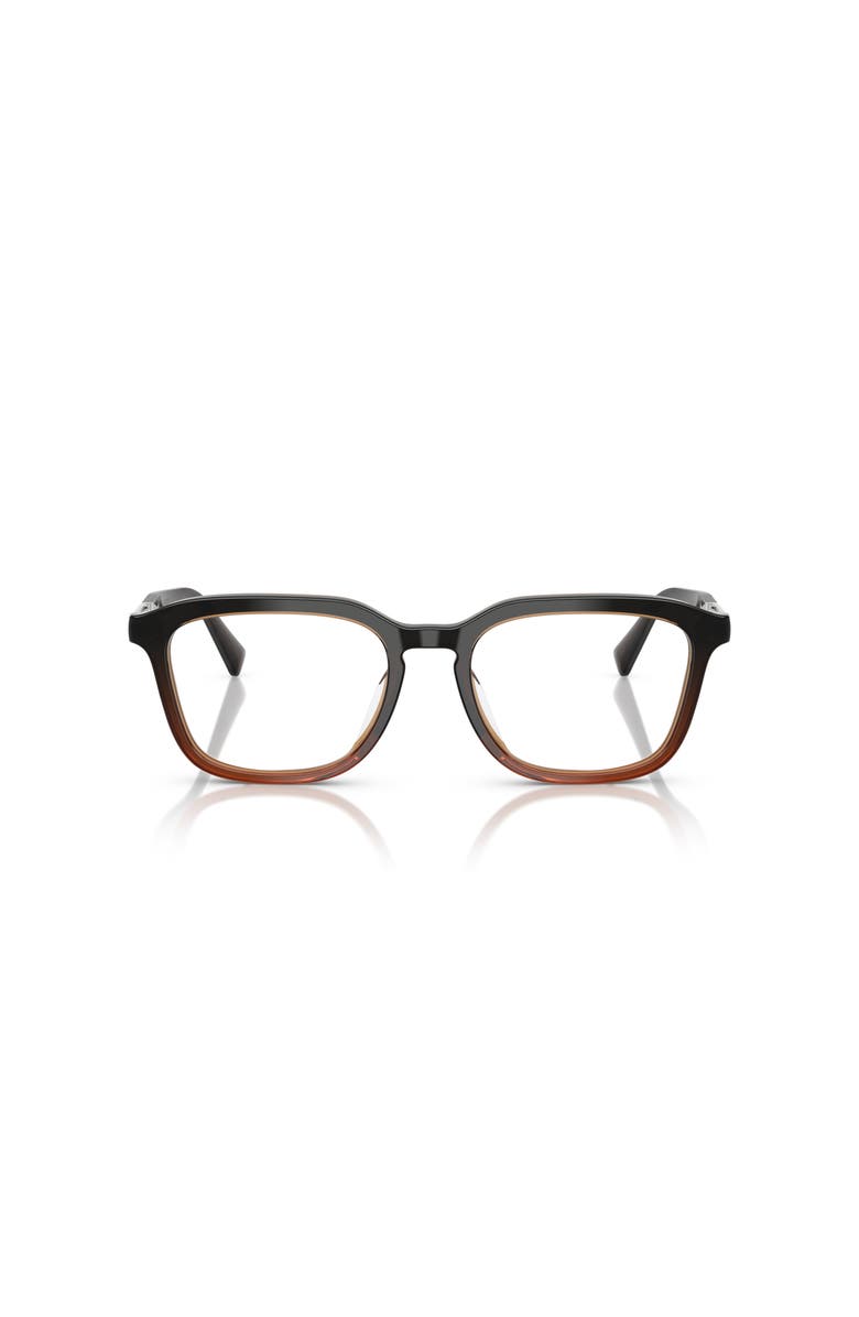 Brunello Cucinelli 53mm Rectangle optical glasses, Alternate, color, Black