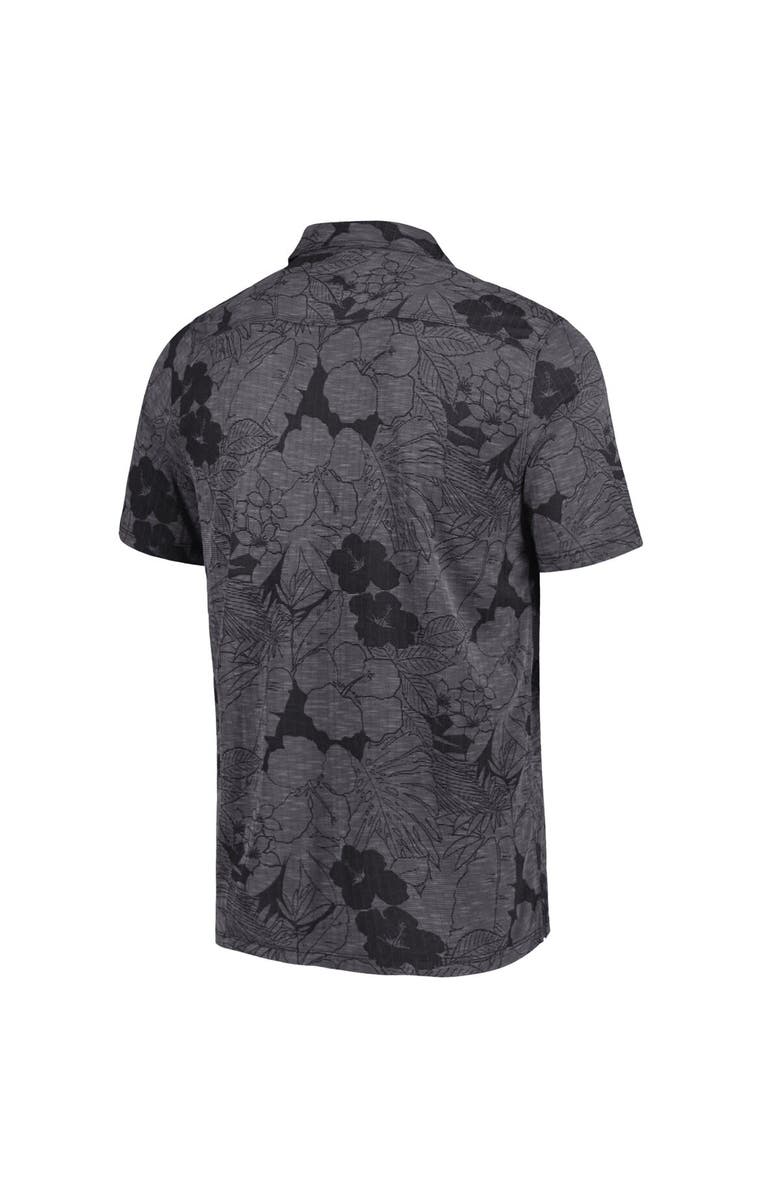 Tommy Bahama Men's Tommy Bahama Black Kansas Jayhawks Miramar Blooms Polo, Alternate, color, Black