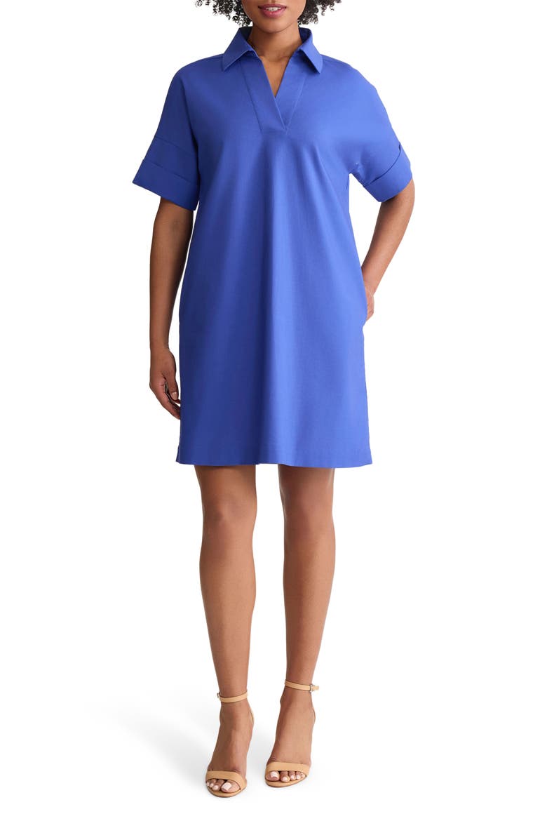 A-Line Shift Dress, Main, color, SAPPHIRE SEA