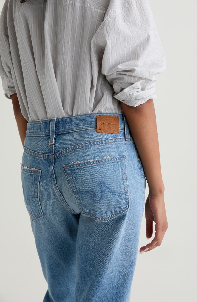 AG The Boyfriend Mid Rise Straight Leg Jeans, Alternate, color, 20 Years Rococo