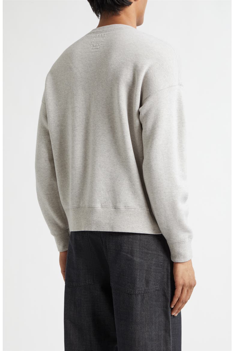 Jumbo Fine Wool & Cotton Sweatshirt, Alternate, color, GREY