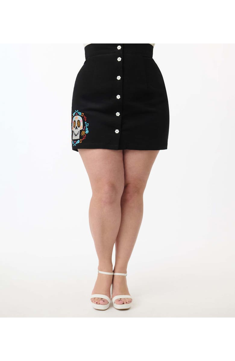 Smak Parlour Plus Size Mini Skirt, Alternate, color, Black