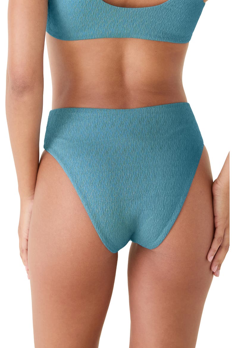 The '90s High Waist Bikini Bottoms, Alternate, color, SERENE