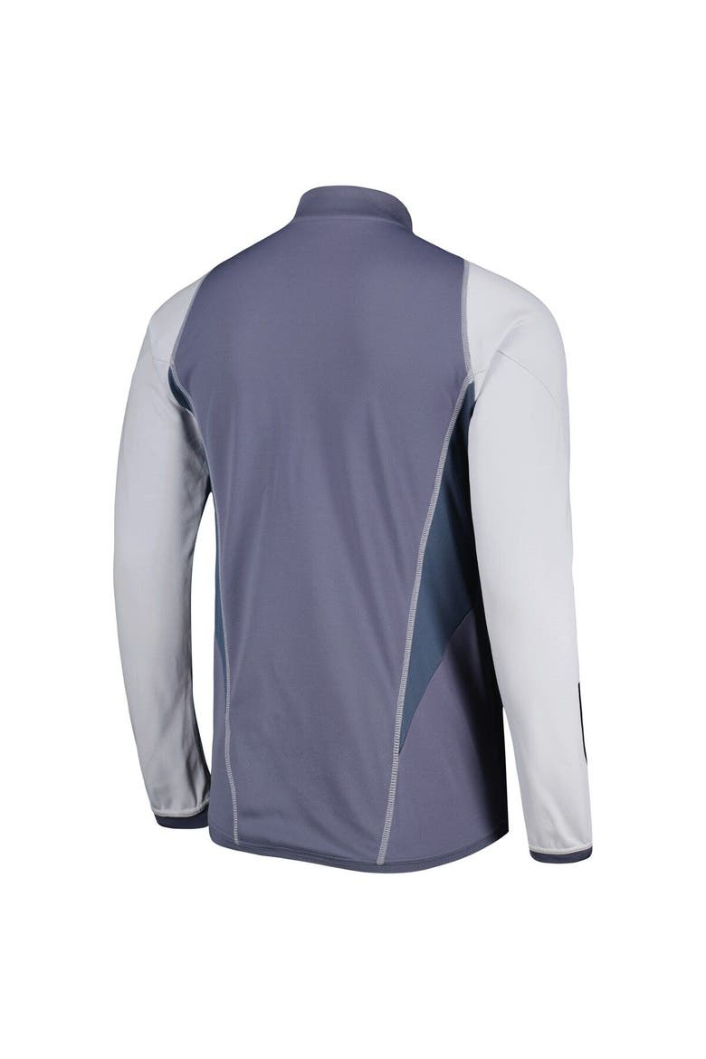 Men's adidas Gray LAFC 2023 On-Field AEROREADY Quarter-Zip Training Top, Alternate, color, Gray