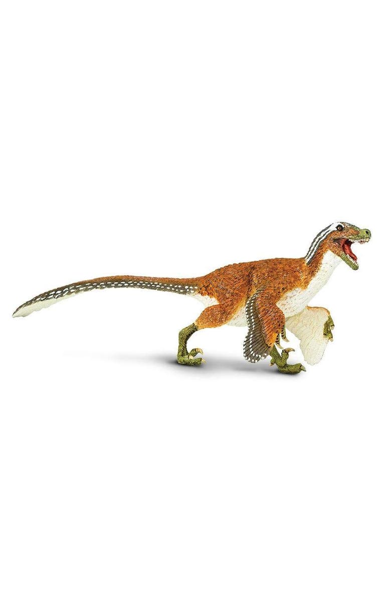 Safari Ltd. Feathered Velociraptor Toy, Main, color, NO COLOR