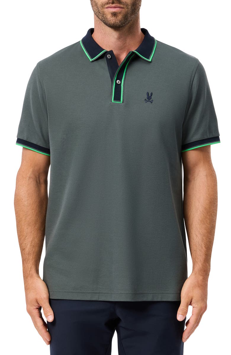 Psycho Bunny Kent Piqué Knit Polo, Main, color,