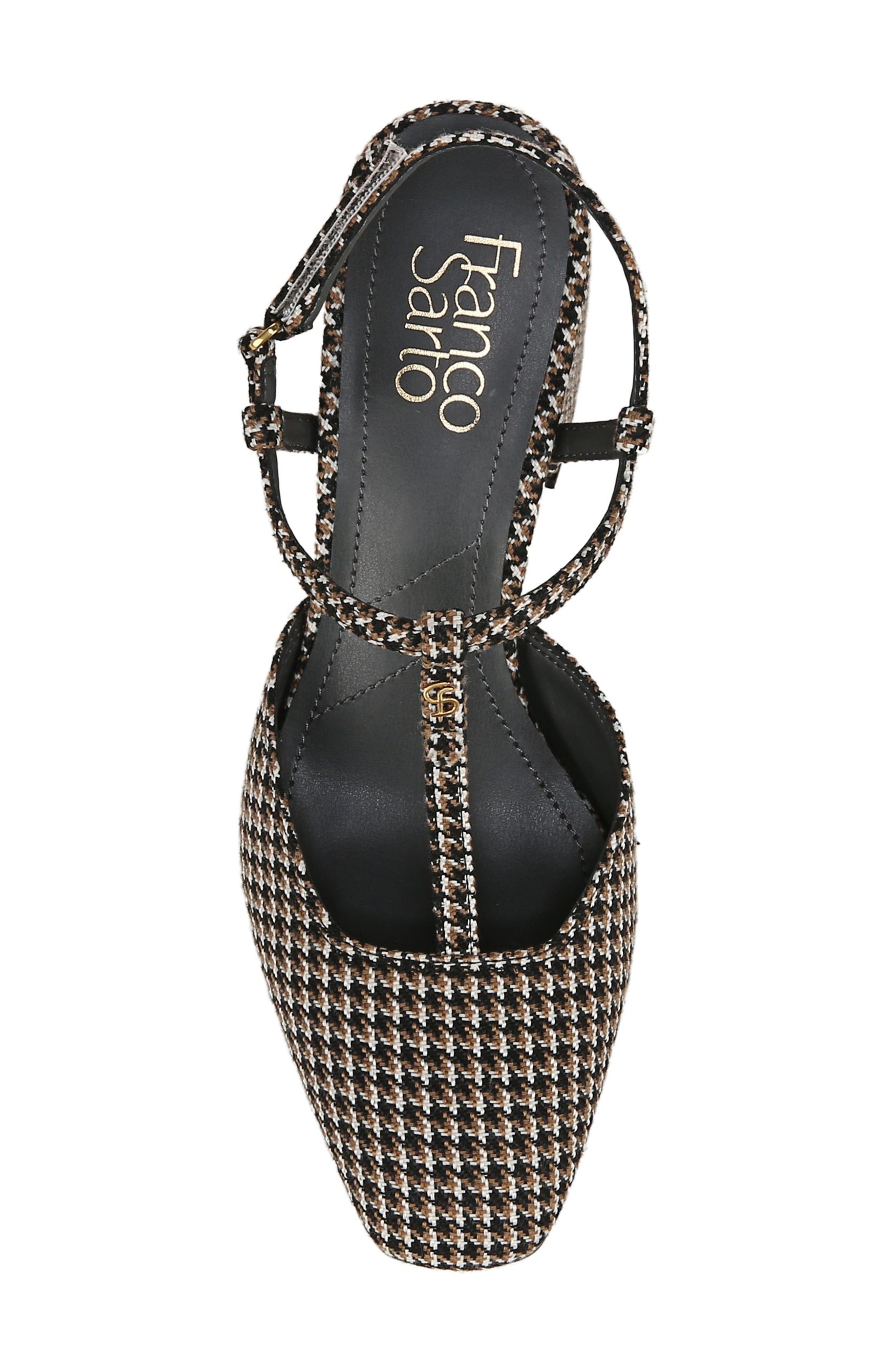 Franco Sarto Tasha T-Strap Pump, Alternate, color, Black Multi