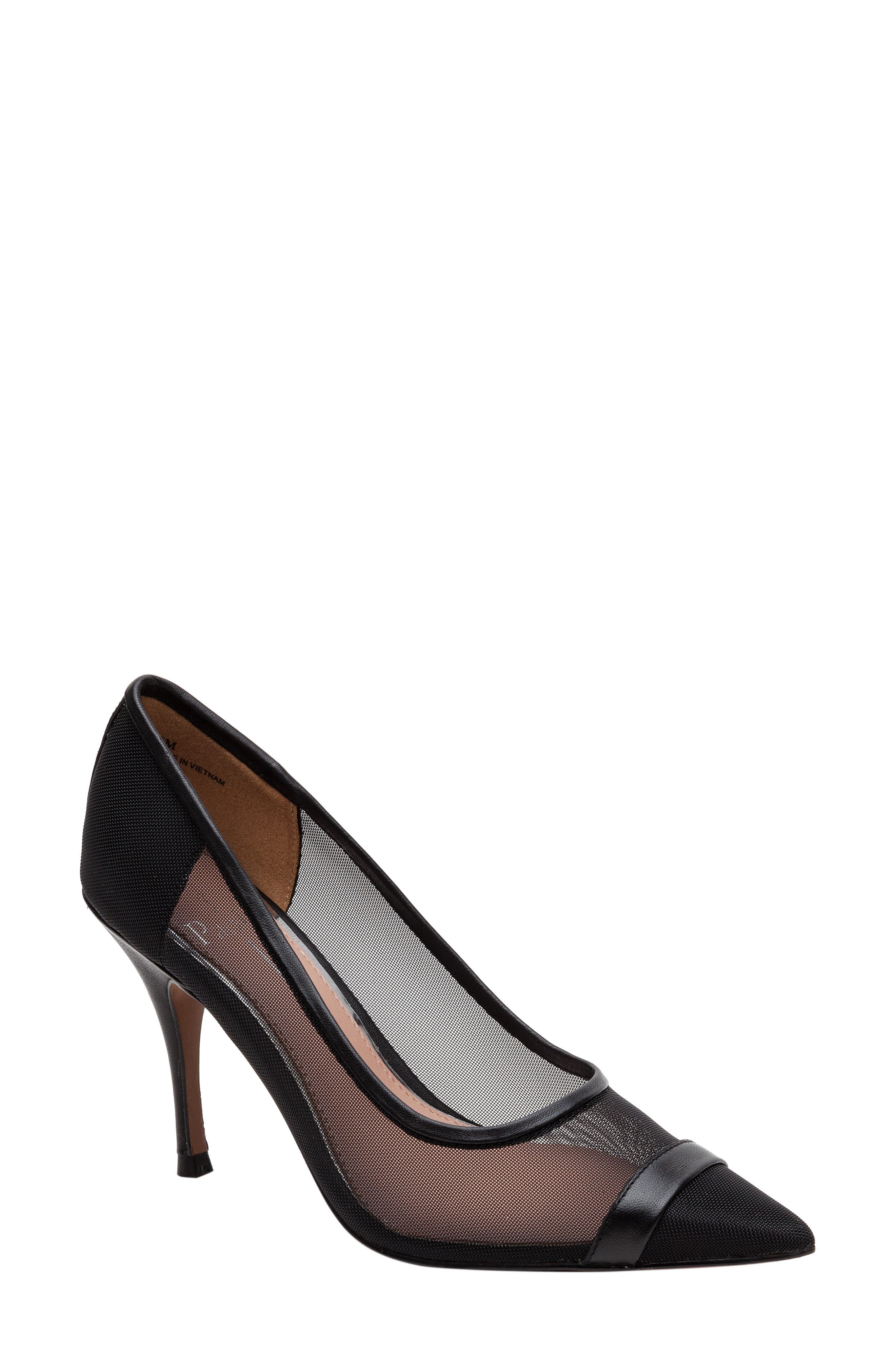 Linea Paolo Persia Pointed Toe Pump, Main, color, Black