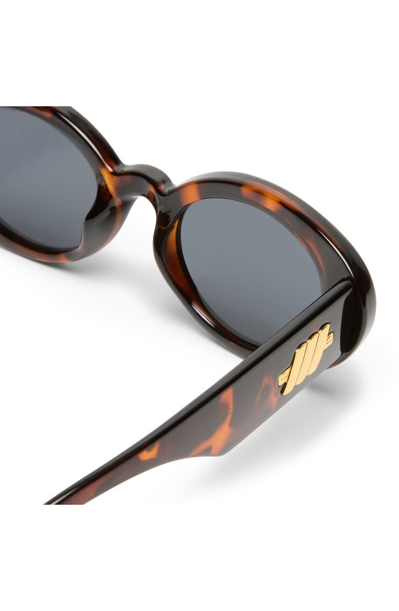 Le Specs Nouveau Vie 50mm Oval Sunglasses, Alternate, color, Dark Tort