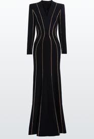 Jenny Packham Victoire Rhinestone-Embellished Maxi Gown