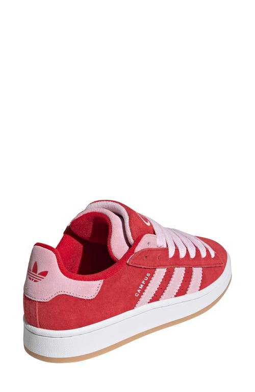 Adidas Originals Campus 00s Suede 3-stripes Sneakers In Red