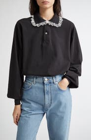 Tanner Fletcher Gender Inclusive Lace Trim Polo