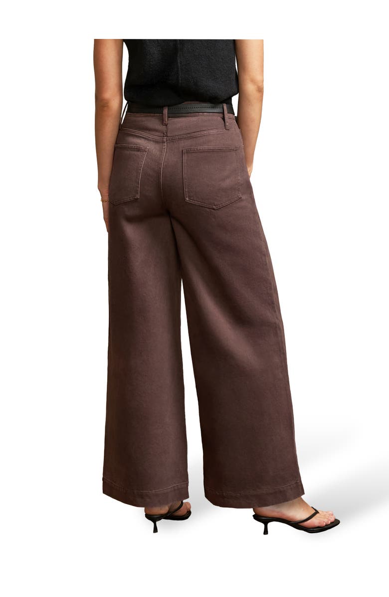 Ro&Zo Wide Leg Jeans, Alternate, color, Chocolate