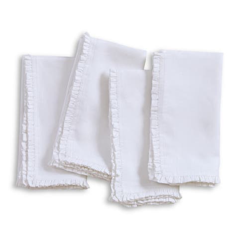 Linen Dinner Napkins - Juliette Ruffle, 20" x 20"