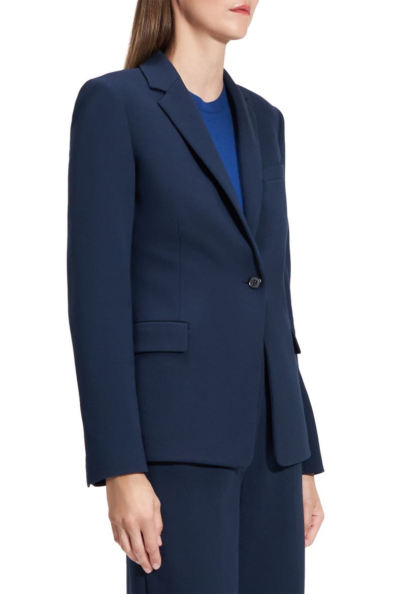 One-Button Blazer, Alternate, color, BRGHT NAVY
