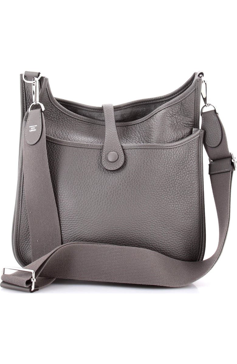 Pre-Owned Hermes Evelyne Bag Gen III Clemence PM, Alternate, color, Gris Meyer