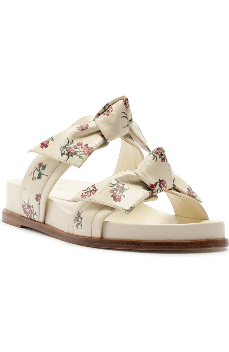 Alexandre Birman x Agua by Agua Bendita Maxi Clarita Slide Sandal, Main, color, Off Quebrada/ Print Quebrada