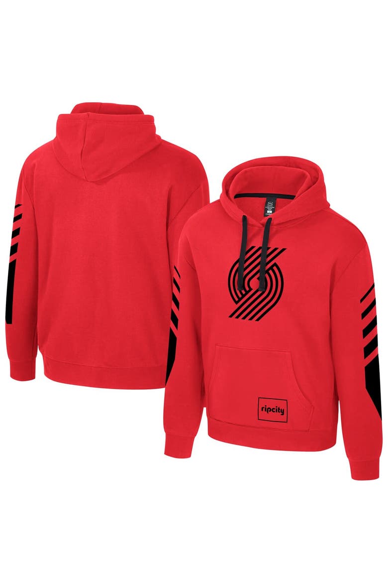 Unisex Stadium Essentials Red Portland Trail Blazers City Star Hoodie, Main, color, Red