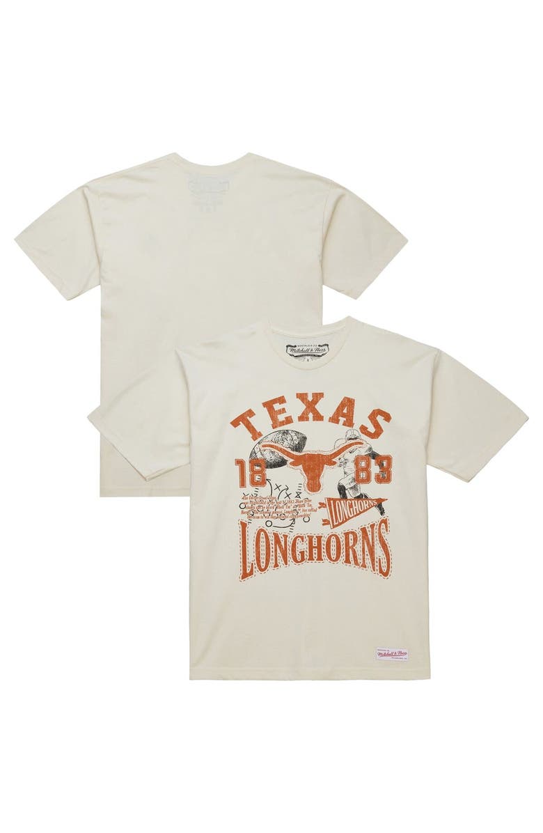 Mitchell & Ness Men's Mitchell & Ness Cream Texas Longhorns Heritage Scholar T-Shirt, Main, color, Cream