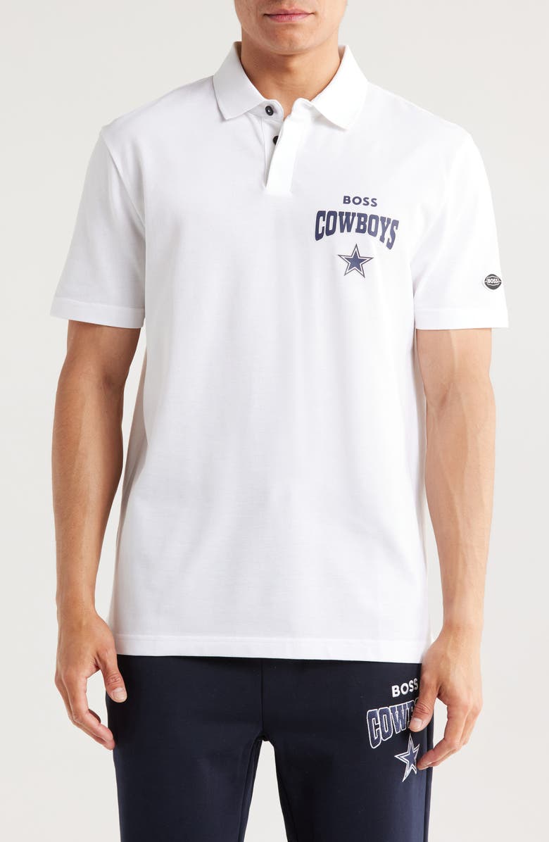 BOSS NFL Cowboys Cotton Polo 8, Main, color, 