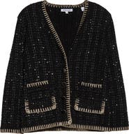 Veronica Beard Ceriani Metallic Knit Jacket