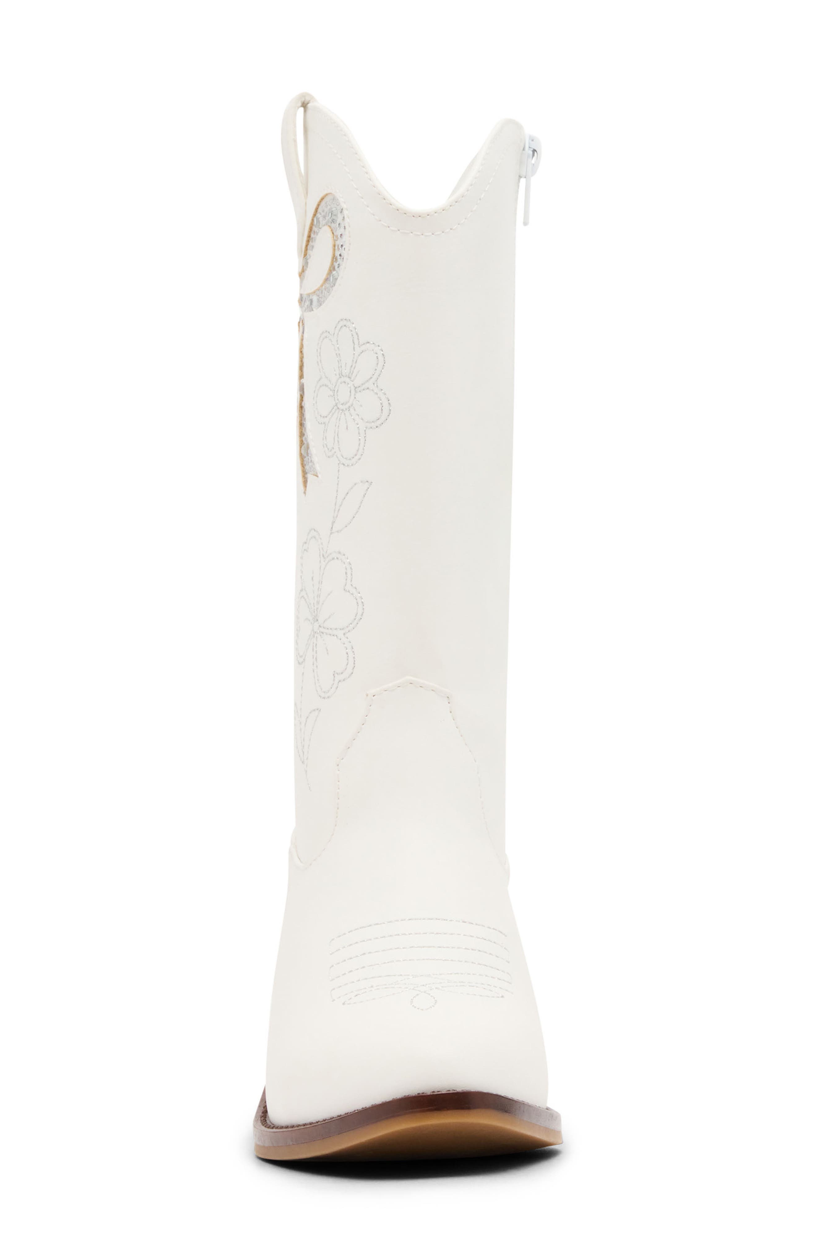 Kids' Jaddin Western Boot, Alternate, color, WHITE