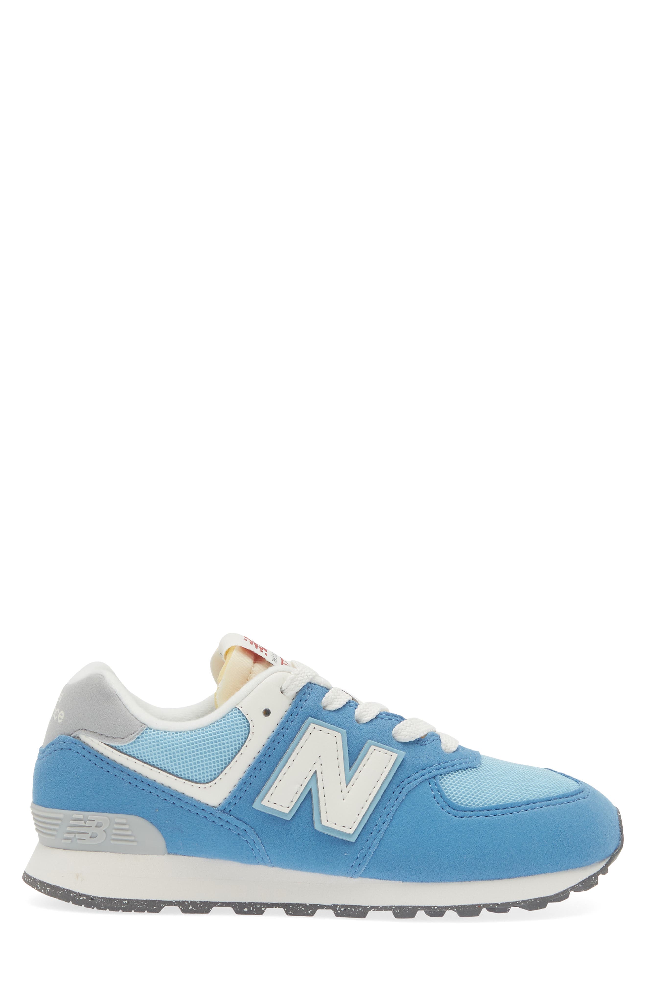 Kids' 574 Sneaker, Alternate, color, BLUE/ WHITE