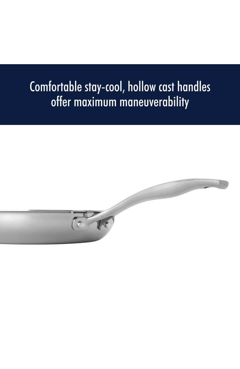 HENCKELS CUTLERY Clad 10-Inch Frying Pan with Lid, Alternate, color, Silver